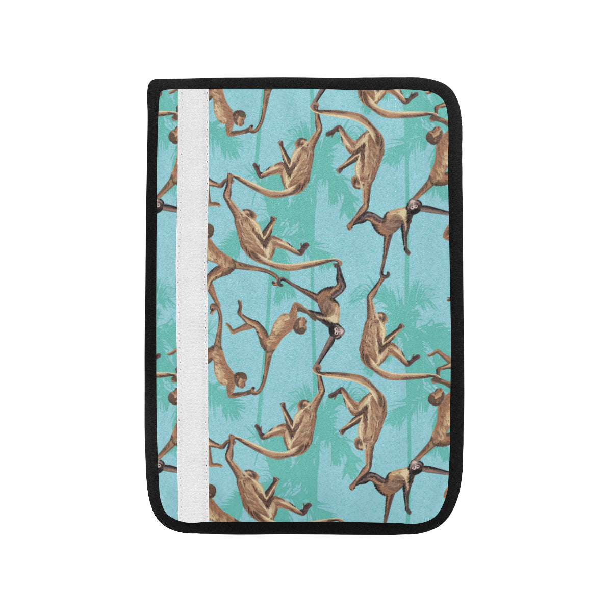 Monkey Pattern Print Design 04 Car Seat Belt Cover