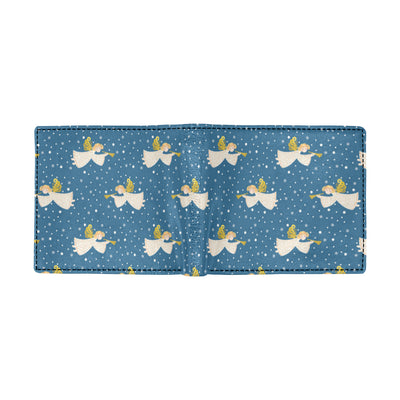 Angel Pattern Print Design 08 Men's ID Card Wallet