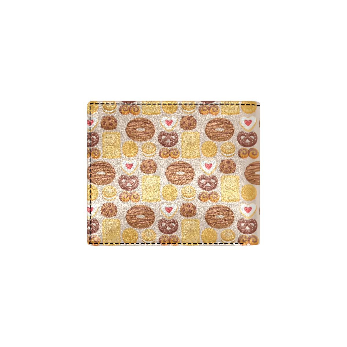 Cookie Pattern Print Design 02 Men's ID Card Wallet