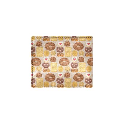 Cookie Pattern Print Design 02 Men's ID Card Wallet