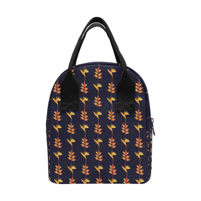 Heliconia Pattern Print Design HL06 Insulated Lunch Bag