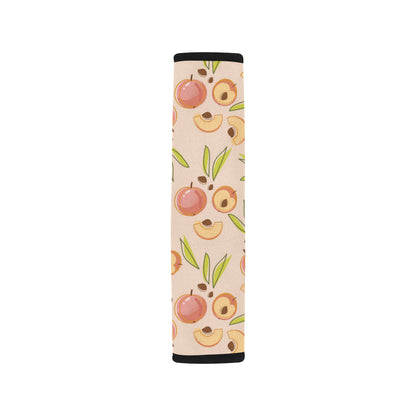 Peach Pattern Print Design A01 Car Seat Belt Cover