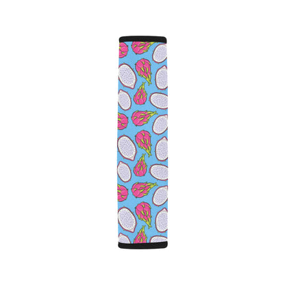 Dragonfruit Pattern Print Design DF04 Car Seat Belt Cover