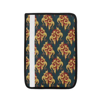 Dragons Gold Design Pattern Car Seat Belt Cover