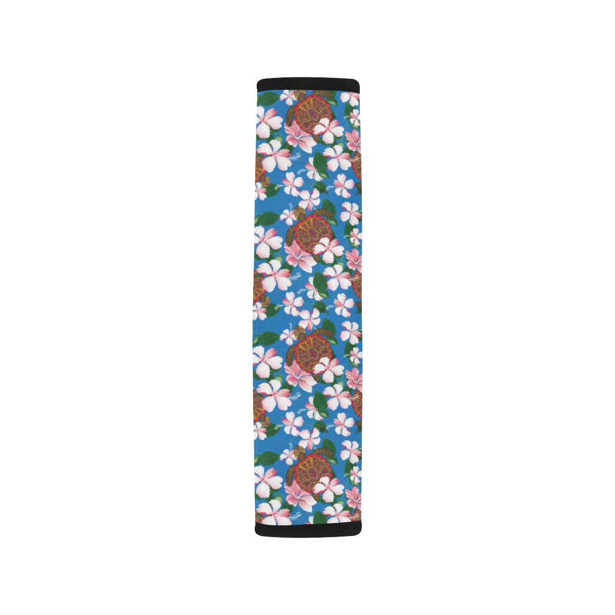 Sea Turtle Pink Hibiscus Hawaiian Print Car Seat Belt Cover