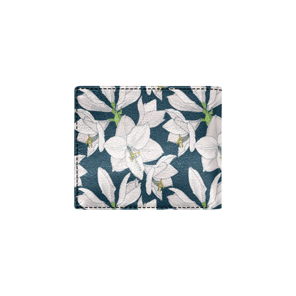 Amaryllis Pattern Print Design 01 Men's ID Card Wallet