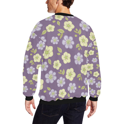 Anemone Pattern Print Design AM013 Men Long Sleeve Sweatshirt