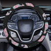 Paisley Pink Design Mandala Print Steering Wheel Cover with Elastic Edge