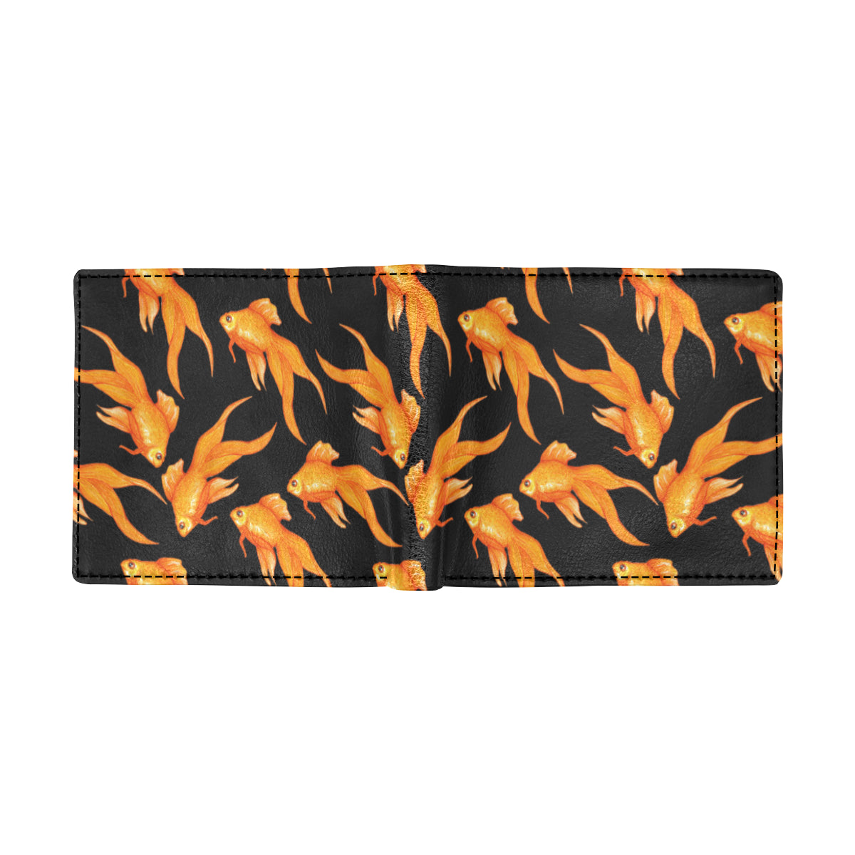 Goldfish Pattern Print Design 03 Men's ID Card Wallet