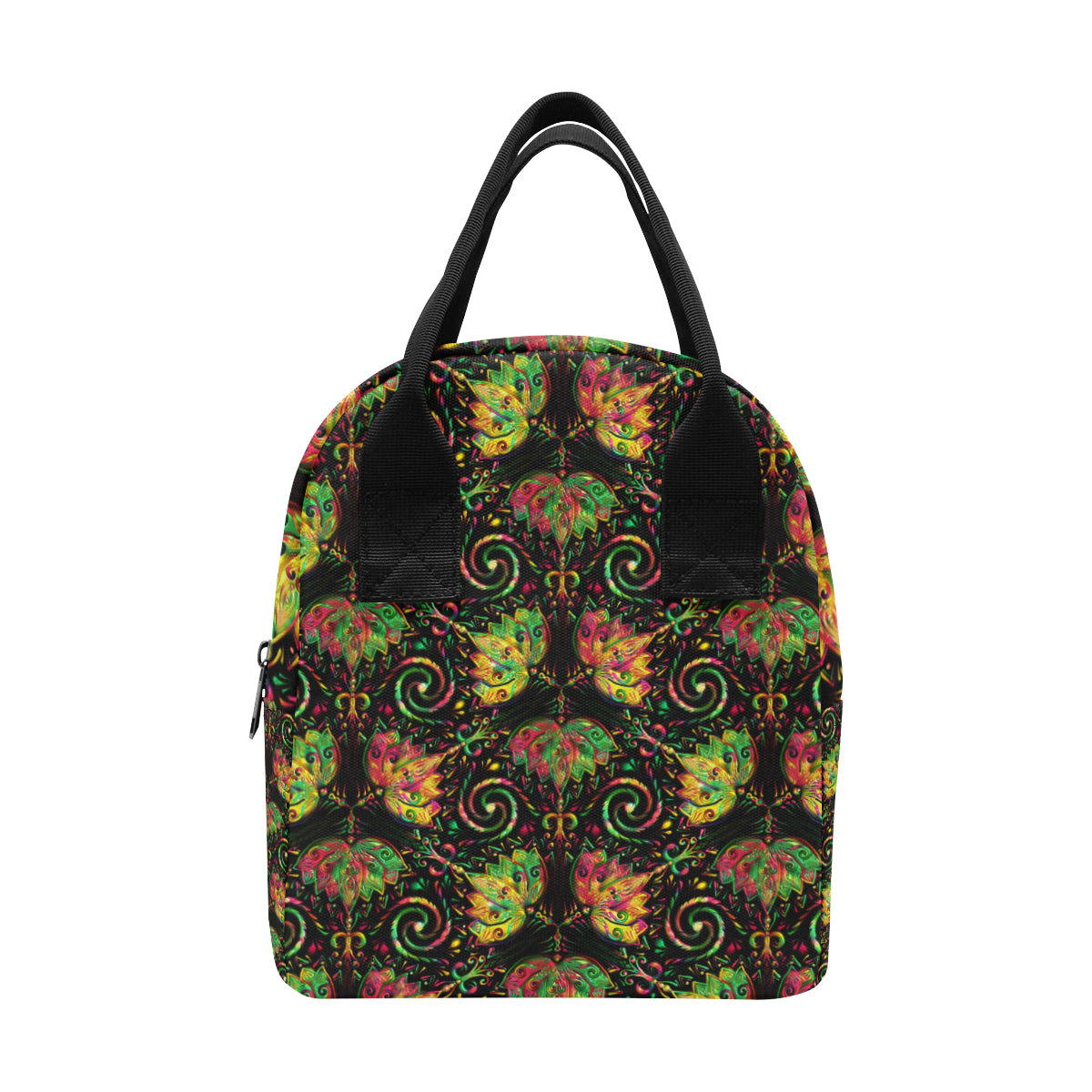 lotus Boho Pattern Print Design LO09 Insulated Lunch Bag