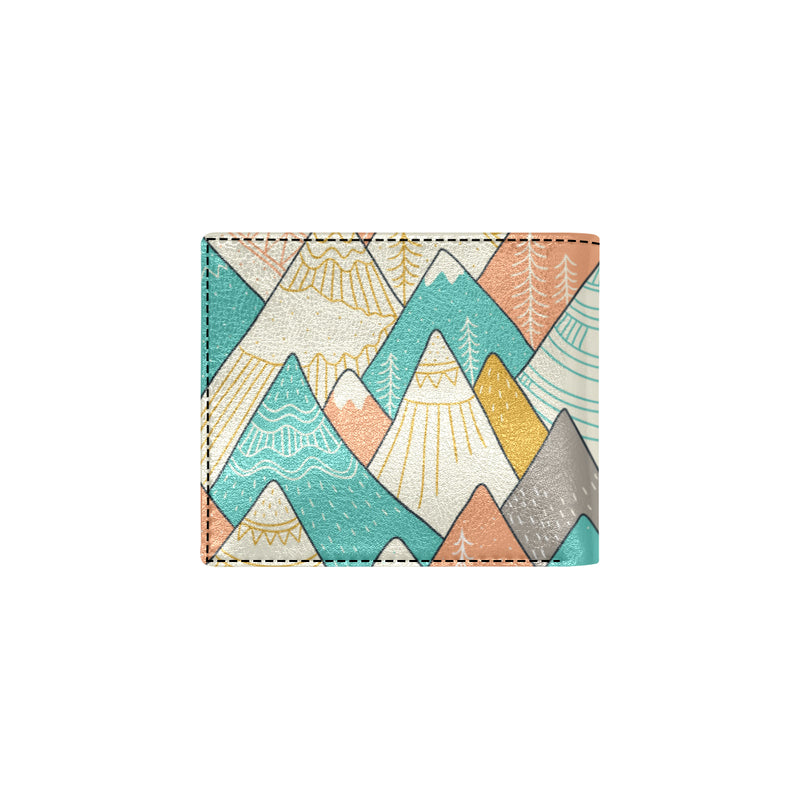 Mountain Pattern Print Design 02 Men's ID Card Wallet