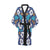 Hibiscus Pattern Print Design HB030 Women Kimono Robe