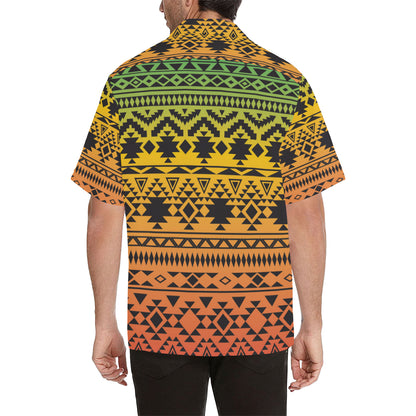 Rastafarian Pattern Print Design A04 Men's Hawaiian Shirt