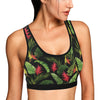 Bird Of Paradise Pattern Print Design BOP010 Sports Bra