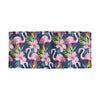 Flamingo Hibiscus Print Men's ID Card Wallet