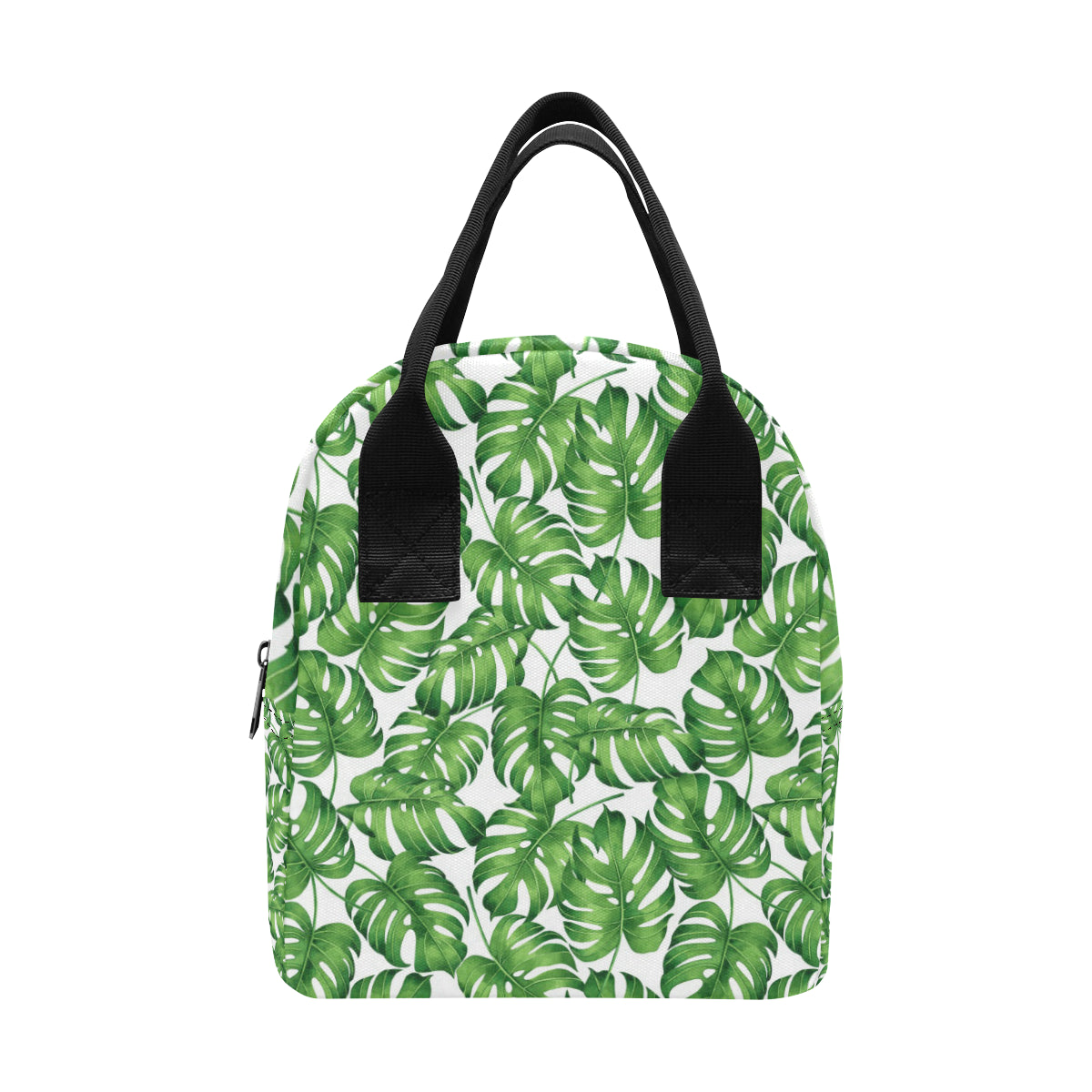 Palm Leaves Pattern Print Design PL08 Insulated Lunch Bag