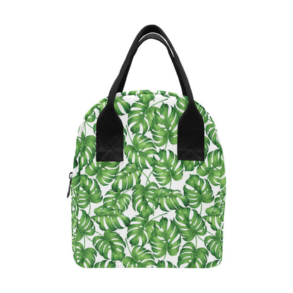 Palm Leaves Pattern Print Design PL08 Insulated Lunch Bag