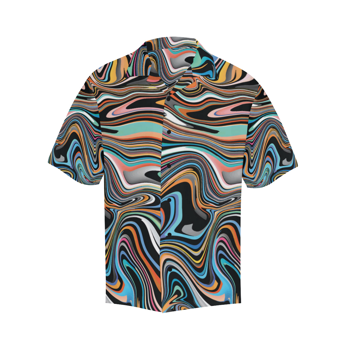 Liquid Pattern Print Design 02 Men's Hawaiian Shirt