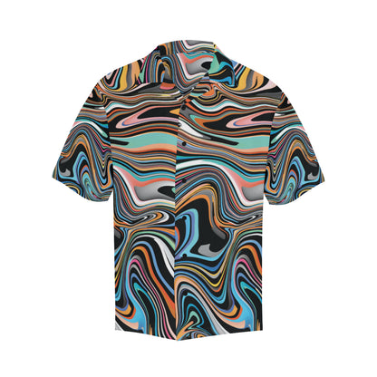 Liquid Pattern Print Design 02 Men's Hawaiian Shirt