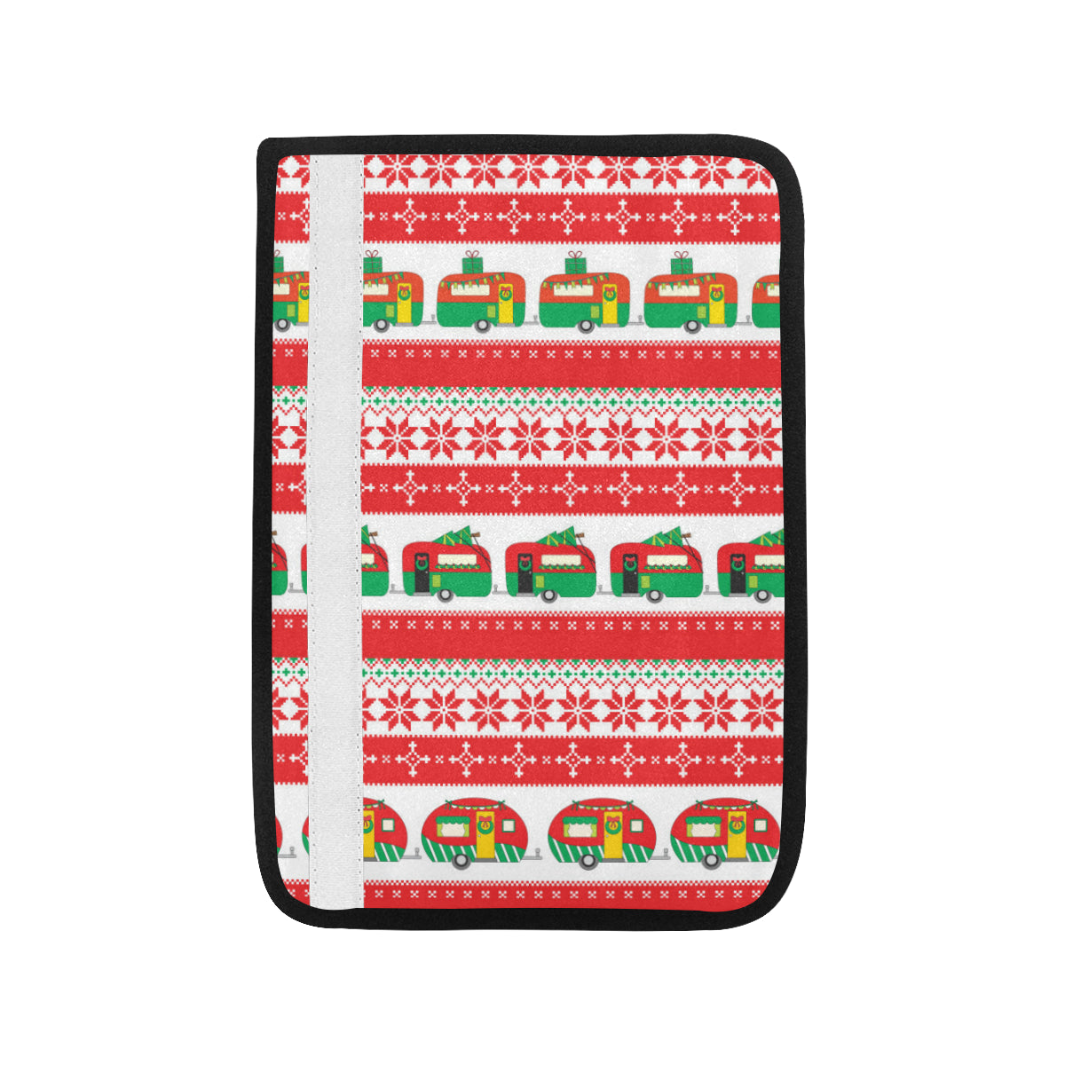 Camper Camping Ugly Christmas Design Print Car Seat Belt Cover