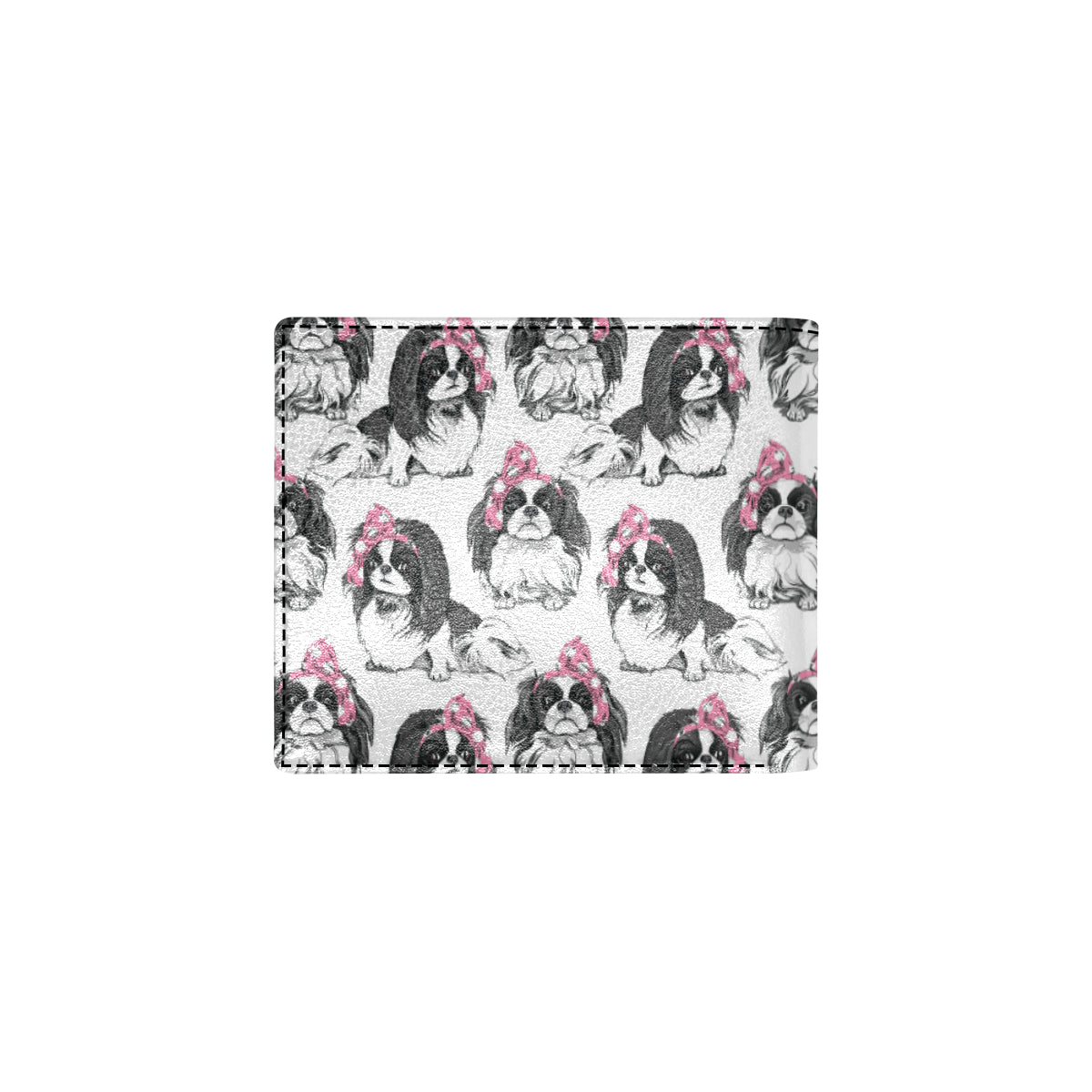 Japanese Chin Pattern Print Design 01 Men's ID Card Wallet