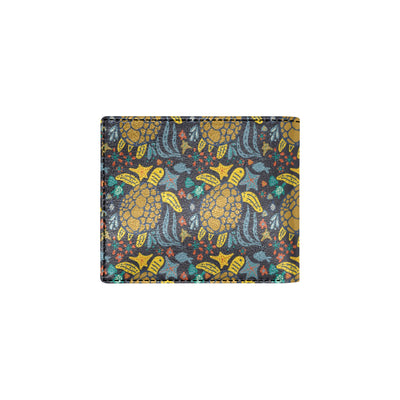 Sea Turtle Pattern Print Design T03 Men's ID Card Wallet