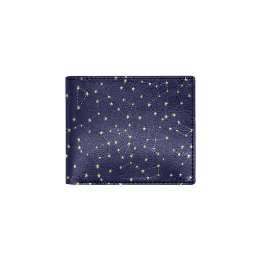 Constellation Pattern Print Design 02 Men's ID Card Wallet