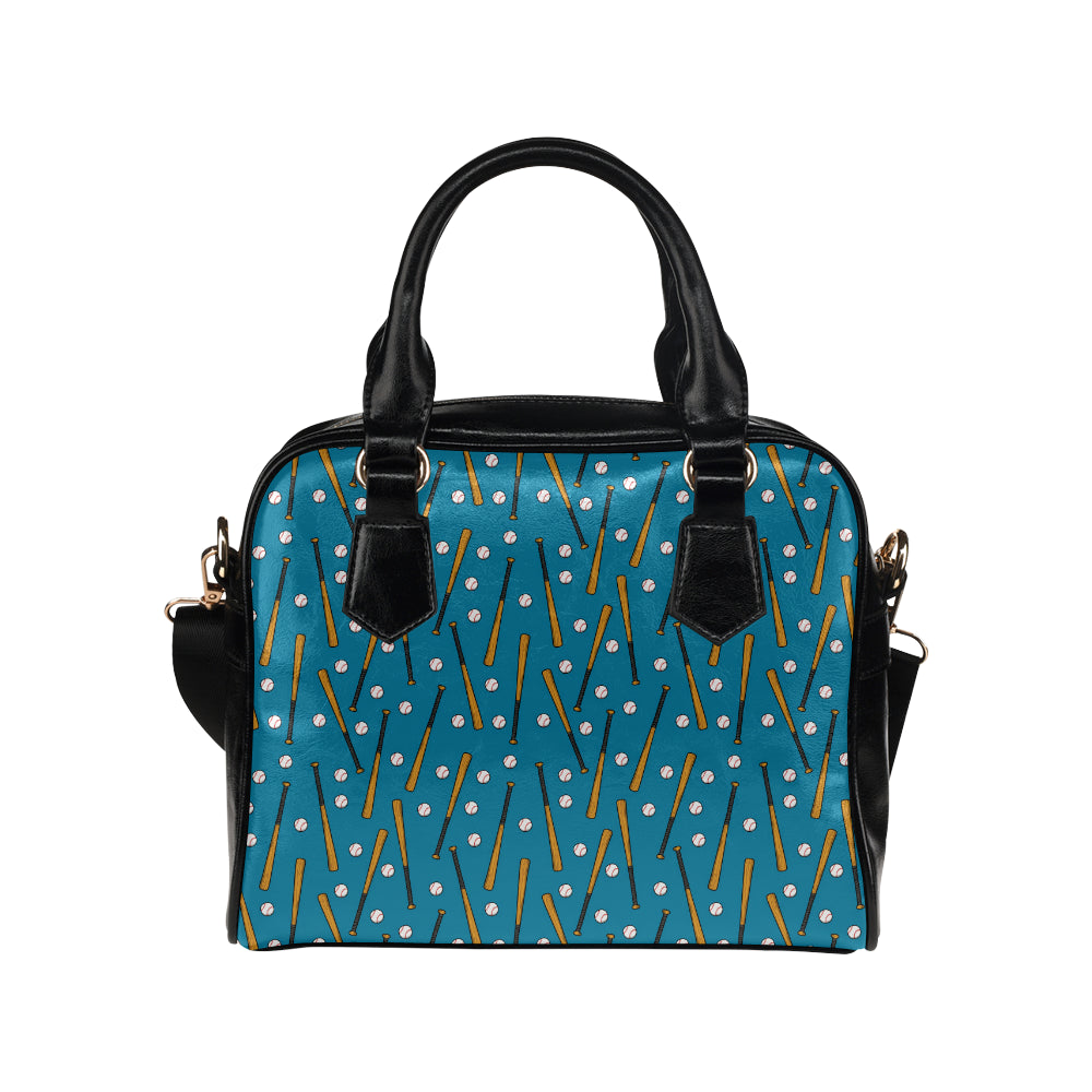 Baseball Pattern Print Design 01 Shoulder Handbag