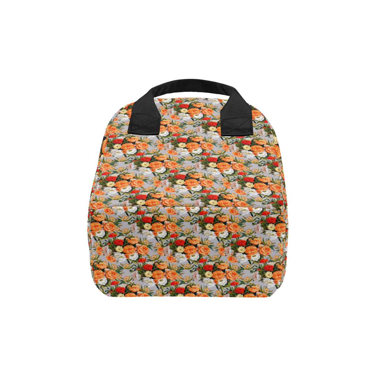 Lisianthus Pattern Print Design LT04 Insulated Lunch Bag