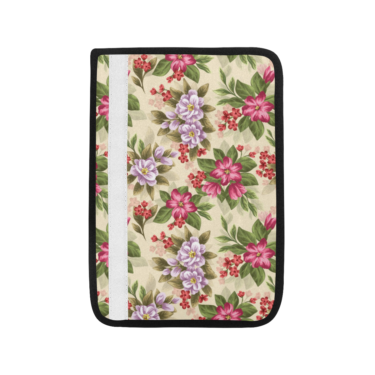 Summer Floral Pattern Print Design SF08 Car Seat Belt Cover