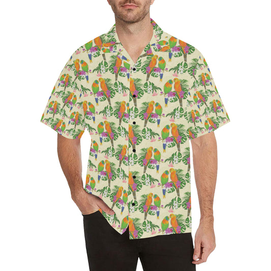 Conures Pattern Print Design 02 Men's Hawaiian Shirt