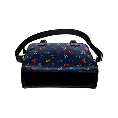 Anchor Pattern Print Design 05 Shoulder Handbag