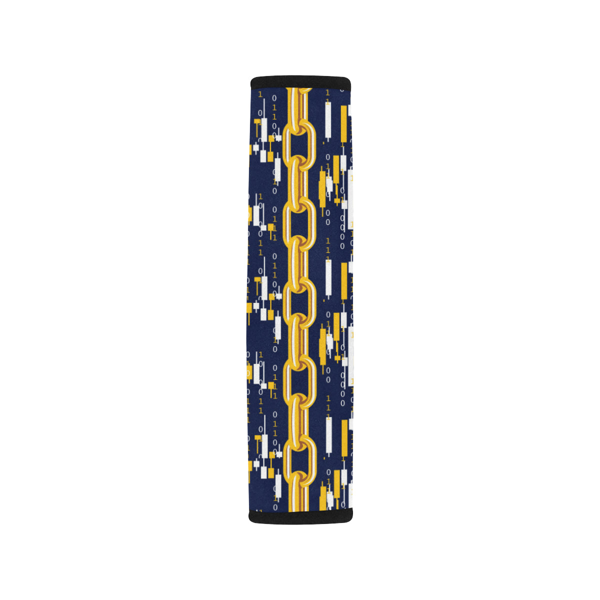 Cryptocurrency Chain Pattern Print Design 03 Car Seat Belt Cover