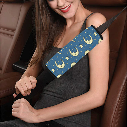 Moon Night Pattern Print Design 03 Car Seat Belt Cover