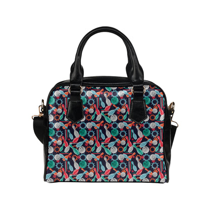 Bowling Pattern Print Design 08 Shoulder Handbag
