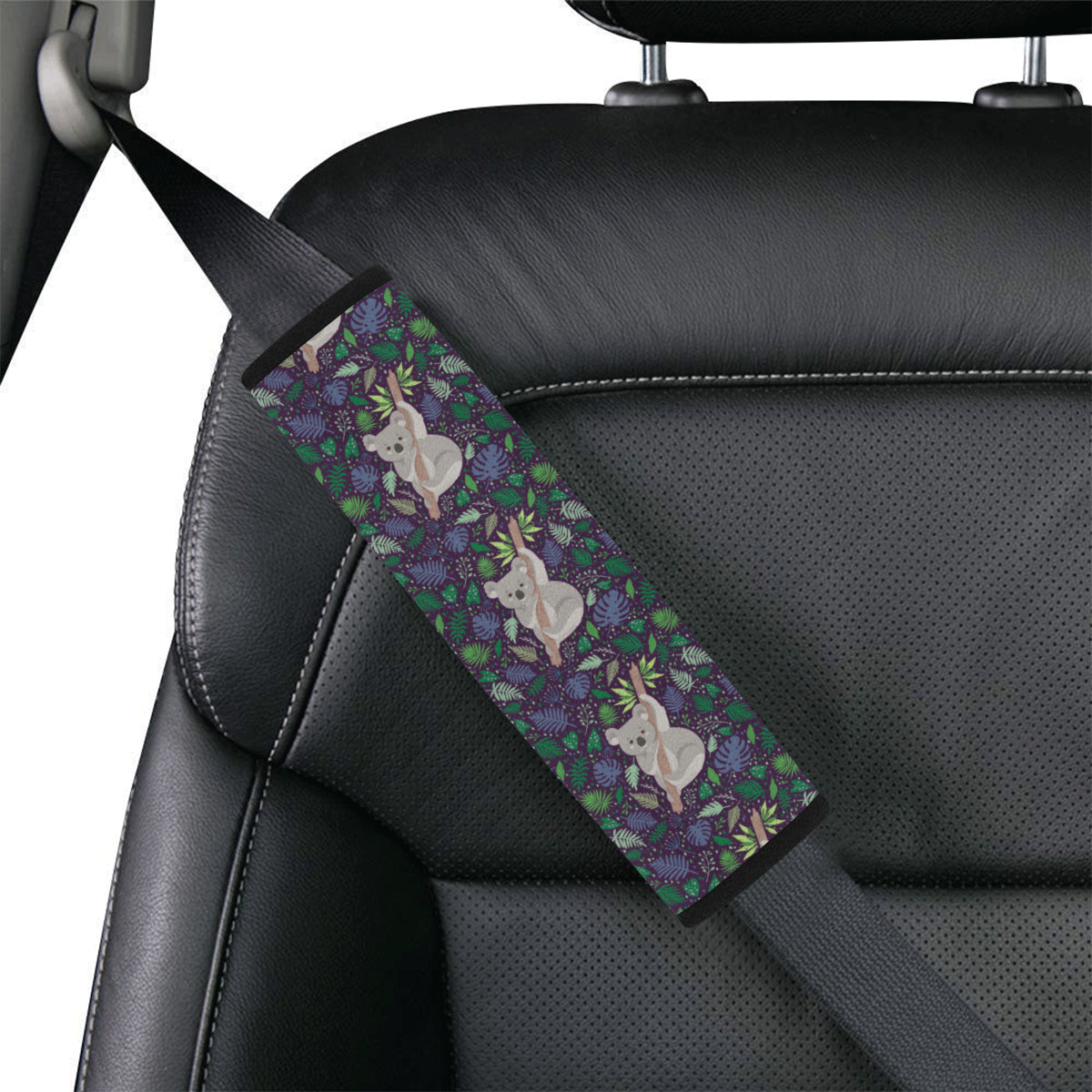 Koala Pattern Print Design 06 Car Seat Belt Cover