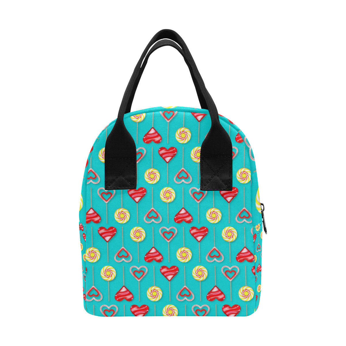 Lollipop Pattern Print Design LL06 Insulated Lunch Bag