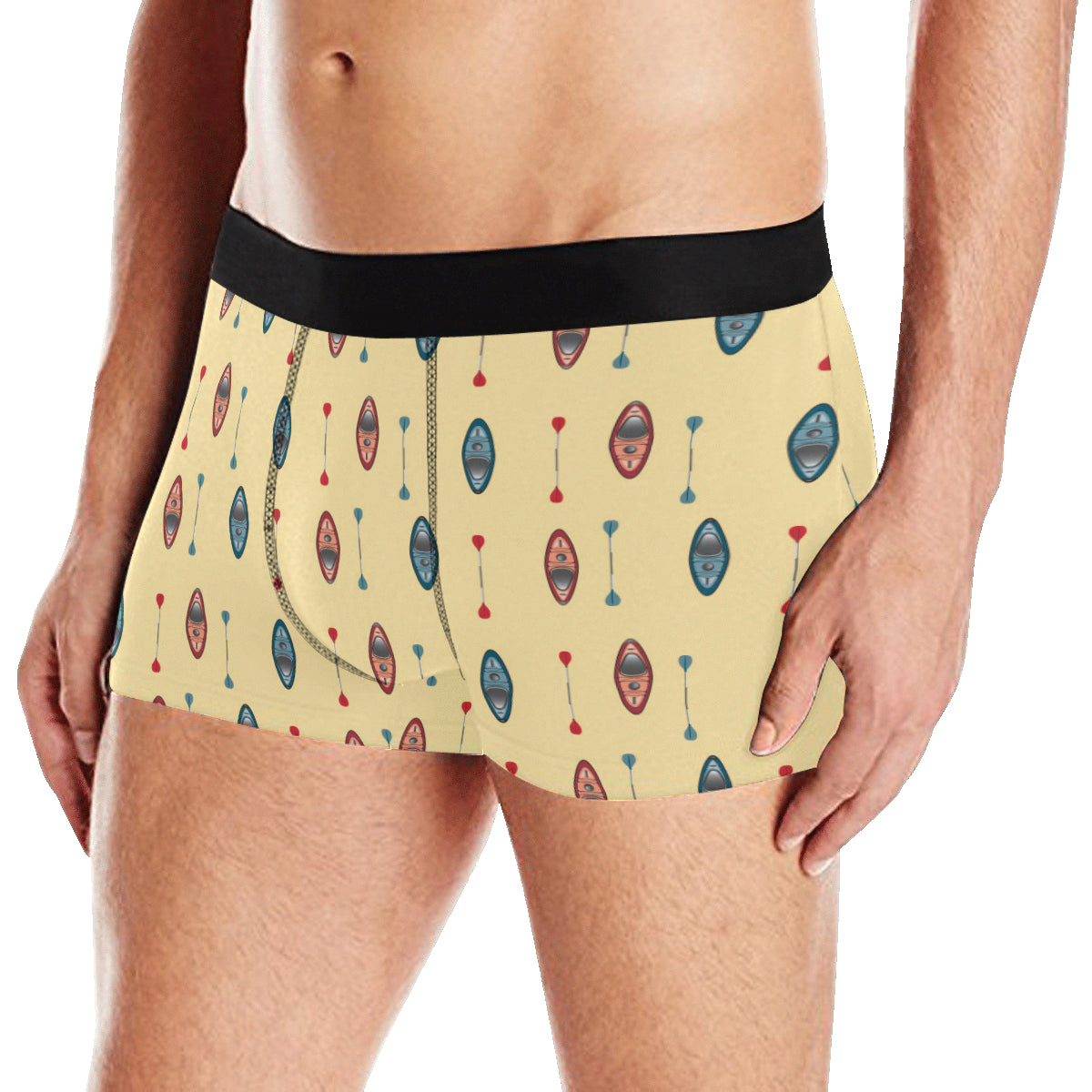 Kayak Pattern Print Design 02 Men's Boxer Briefs