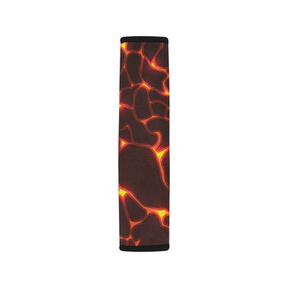 Lava Pattern Print Design 02 Car Seat Belt Cover