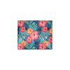 Red Hibiscus Pattern Print Design HB02 Men's ID Card Wallet