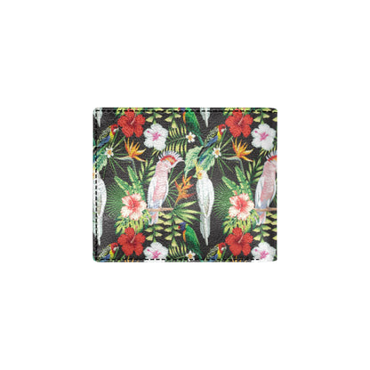 Tropical Flower Pattern Print Design TF03 Men's ID Card Wallet