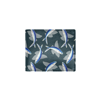 Flying Fish Pattern Print Design 04 Men's ID Card Wallet