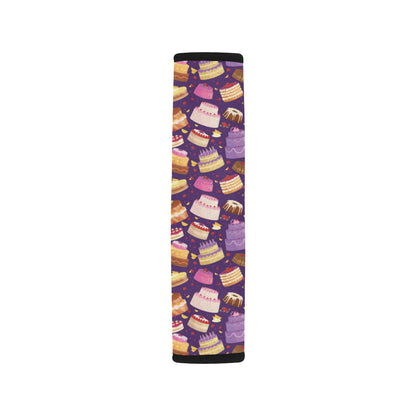 Cake Pattern Print Design 05 Car Seat Belt Cover