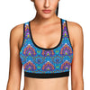 lotus Boho Pattern Print Design LO010 Sports Bra