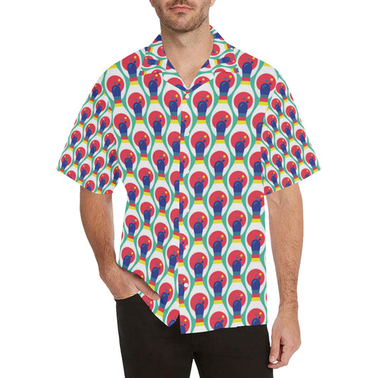 Bowling Pattern Print Design 05 Men's Hawaiian Shirt