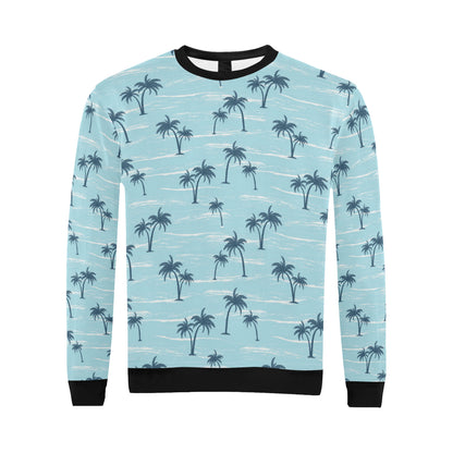 Palm Tree Pattern Print Design PT04 Men Long Sleeve Sweatshirt