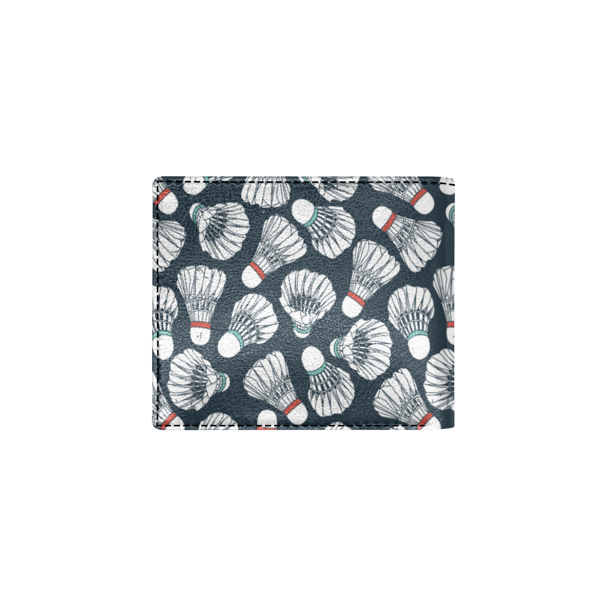 Badminton Ball Pattern Print Design 01 Men's ID Card Wallet