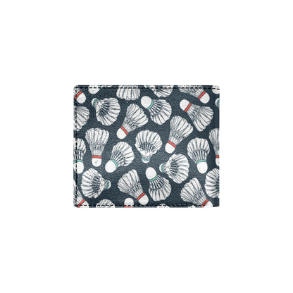 Badminton Ball Pattern Print Design 01 Men's ID Card Wallet
