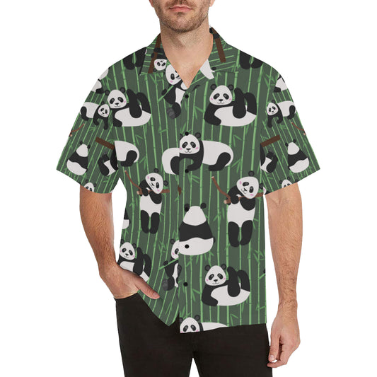 Panda Pattern Print Design A04 Men's Hawaiian Shirt