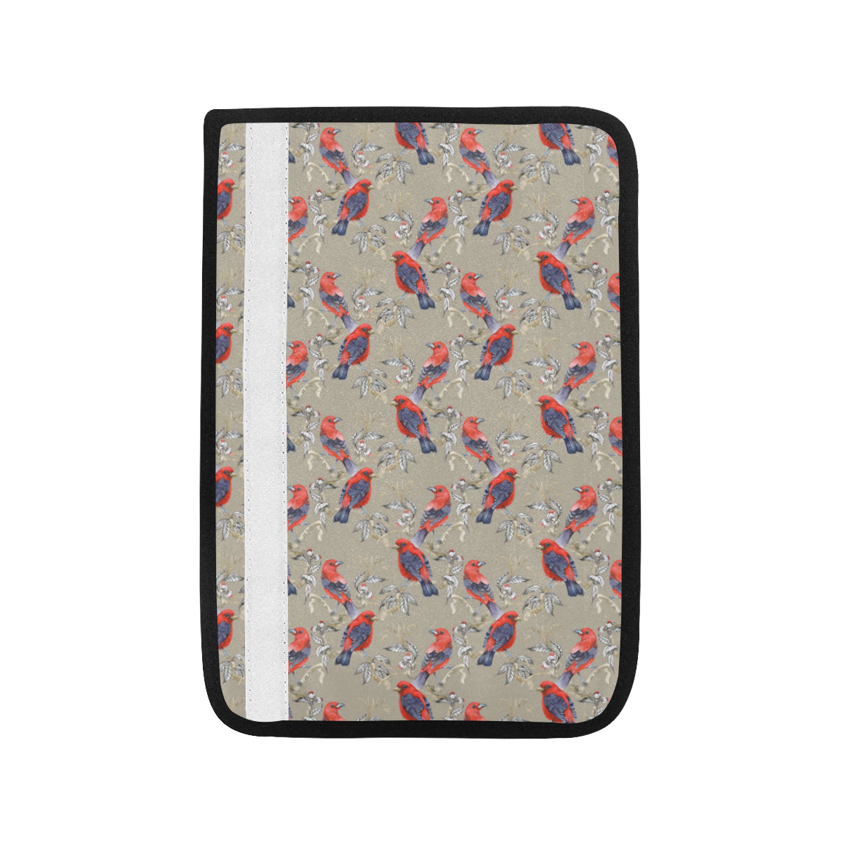 Birds Pattern Print Design 05 Car Seat Belt Cover